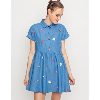 Šaty Lazy Oaf Old School Emb. Dress OLDSDR