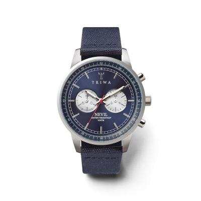 TRIWA Blue Steel Nevil Navy Canvas Classic