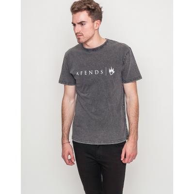 Triko Afends Afends Black Acid Wash