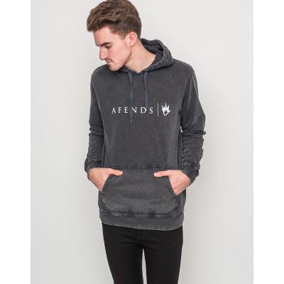 Mikina Afends Steady ii Black Acid Wash