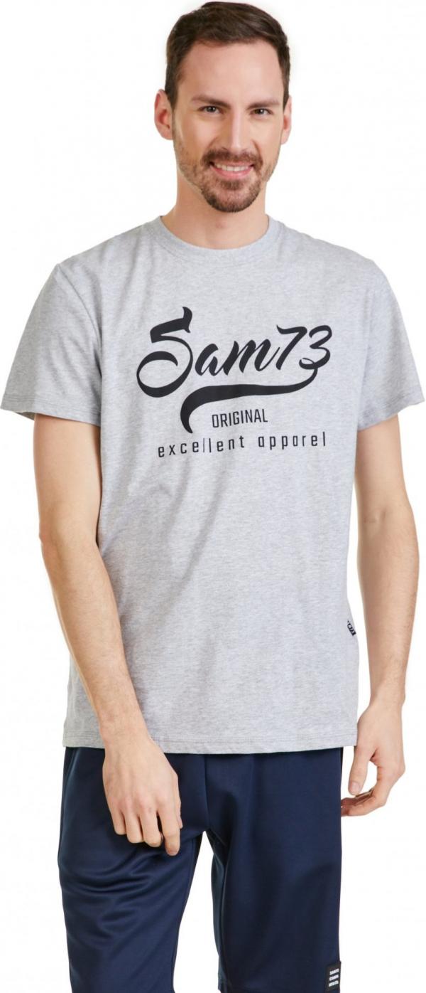 SAM 73 Pánské triko CALVIN Šedá
