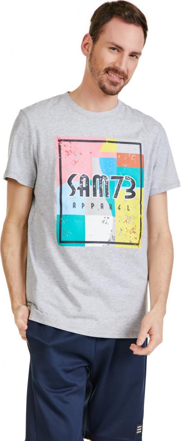 SAM 73 Pánské triko ELIJAH Šedá