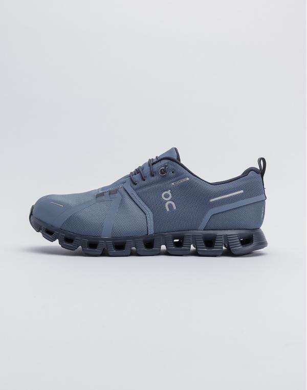 On Cloud Waterproof Metal/Navy 44