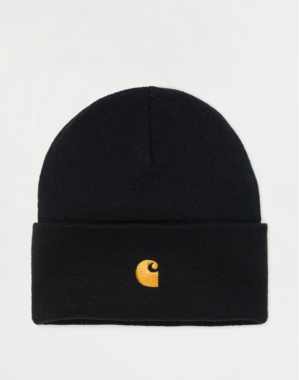 Carhartt WIP Chase Beanie Black / Gold