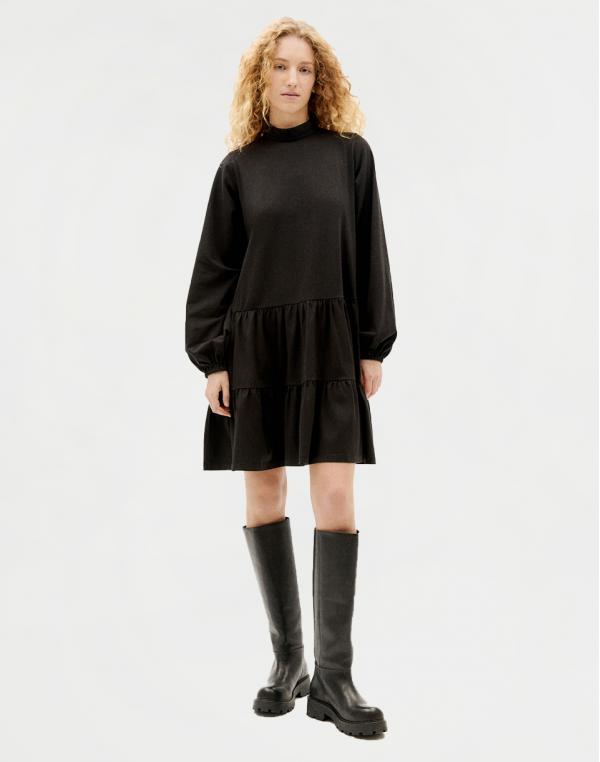 Thinking MU Black Liliana Dress BLACK XS