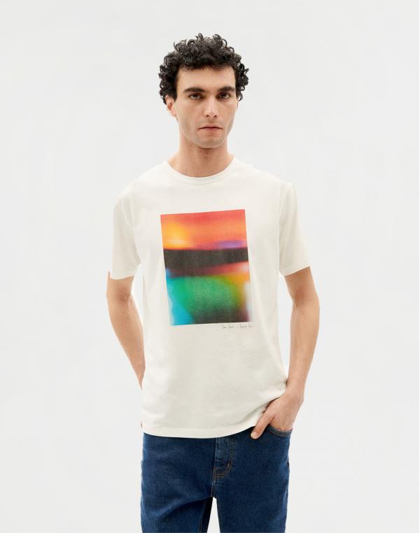 Tričko Thinking MU Blurred T-Shirt SNOW WHITE