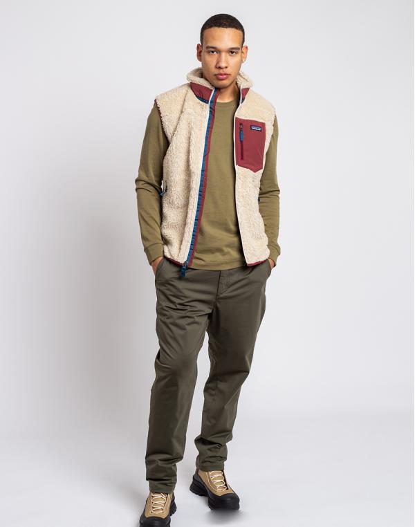 Patagonia M's Classic Retro-X Vest Dark Natural w/Sequoia Red S