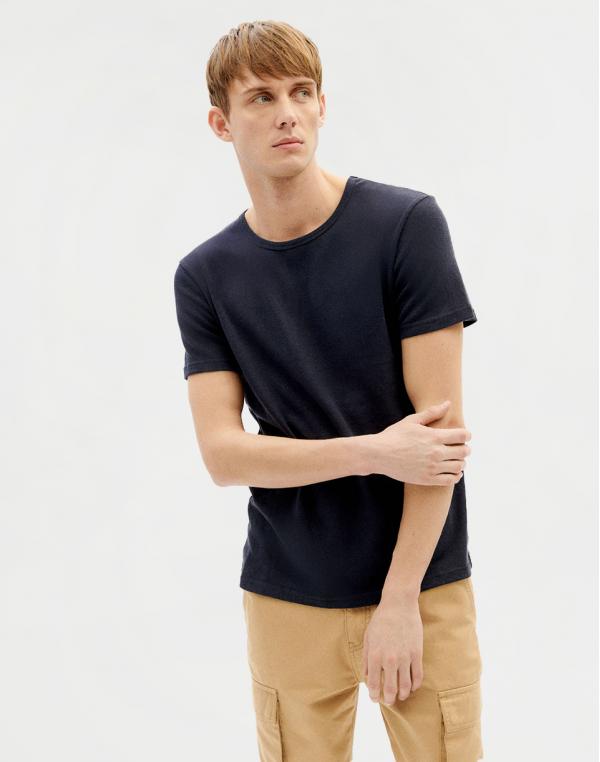 Tričko Thinking MU Navy Hemp T-Shirt NAVY
