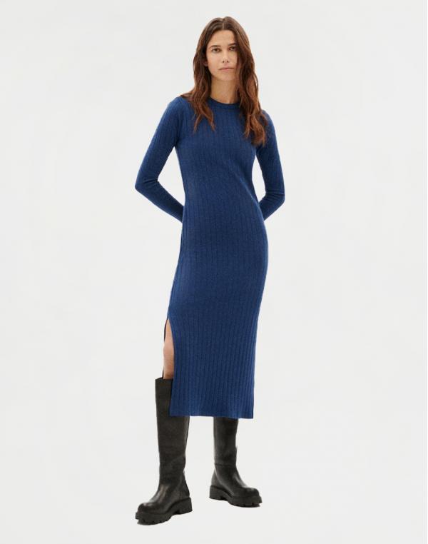 Thinking MU Navy Trash Gina Dress NAVY L