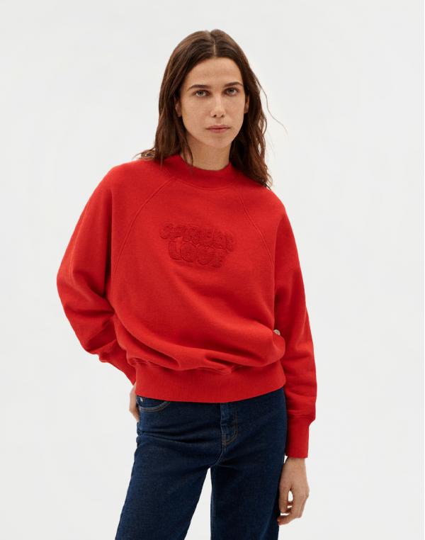 Thinking MU Spread Love Lava Red Sweatshirt LAVA RED XS