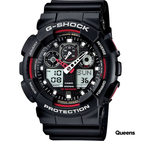 Hodinky Casio G-Shock GA 100-1A4ER Black/ Red Universal