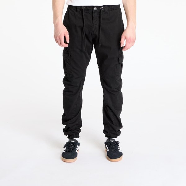Kalhoty Urban Classics Cargo Jogging Pants Black XL