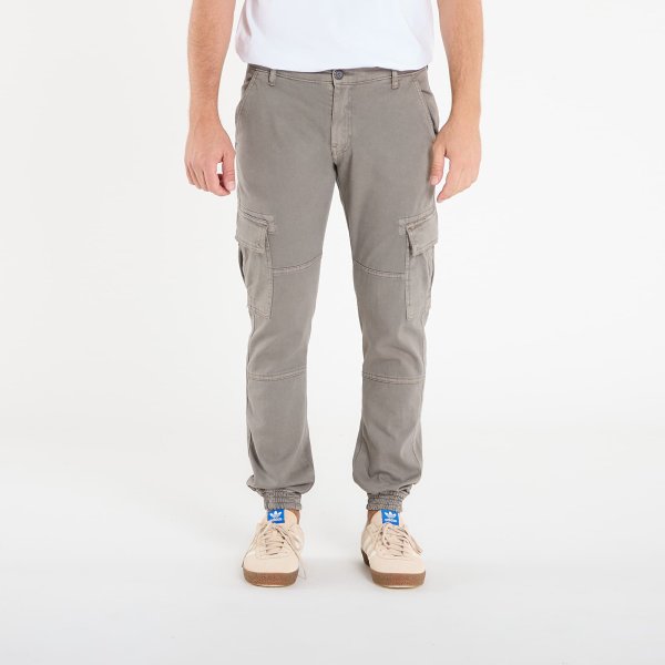 Kalhoty Urban Classics Washed Cargo Twill Jogging Pants Grey W36