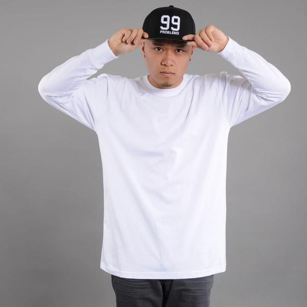 Tričko Urban Classics Tall Tee L/S White M