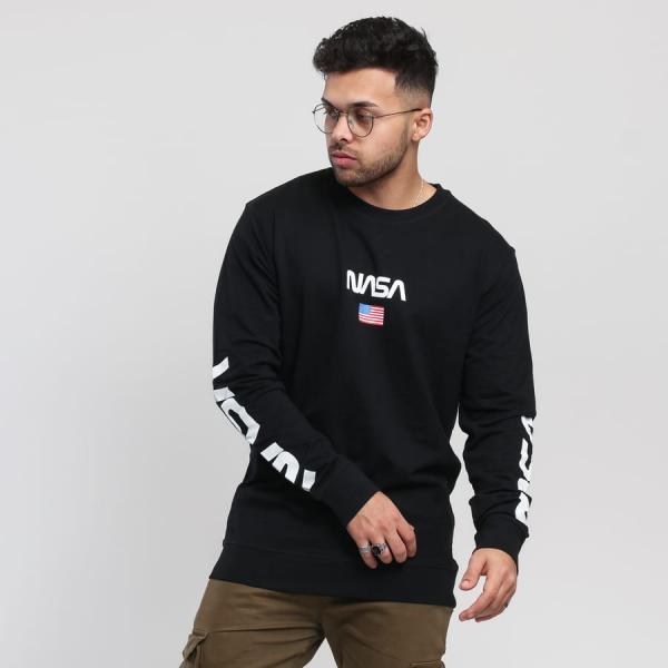 Mikina Urban Classics NASA Crewneck Black