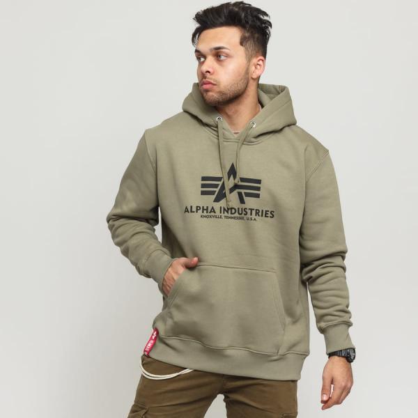 Mikina Alpha Industries Basic Hoody olivová
