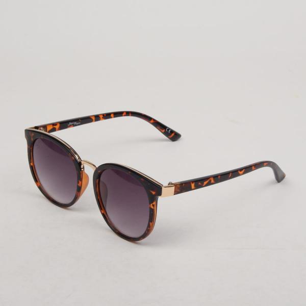 Jeepers Peepers Round Tort Sunglasses Black/ Brown