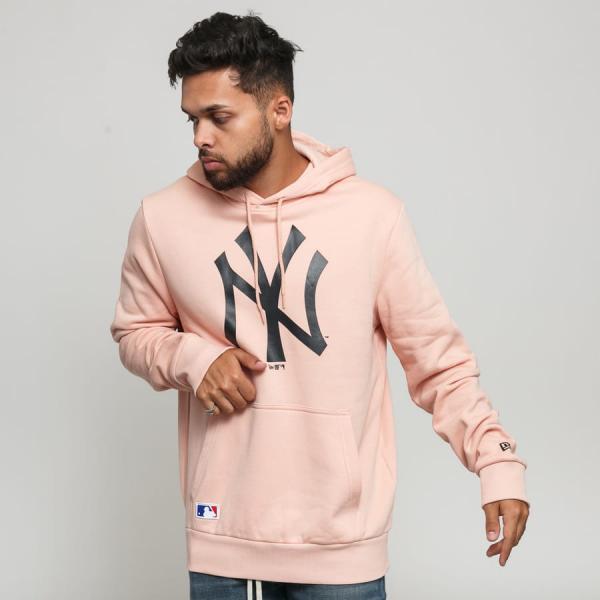 Mikina New Era MLB Seasonal Team Logo Hoody NY růžová