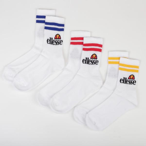 Ponožky ellesse Pullo 3Pack Socks bílé