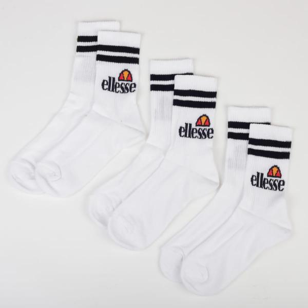 Ponožky ellesse Pullo Socks 3-Pack White