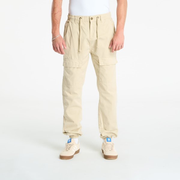 Kalhoty Urban Classics Front Pocket Cargo Jogging Pants Beige XL