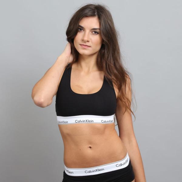 Podprsenka Calvin Klein Women's Bralette C/O černá / bílá / šedá