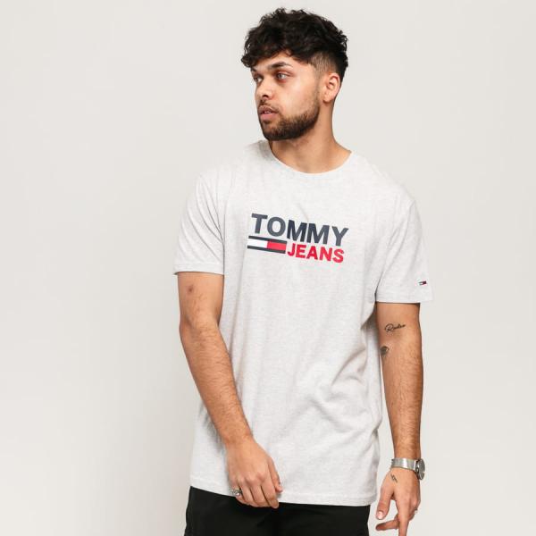 Tričko s krátkým rukávem TOMMY JEANS M Corp Logo Tee Grey