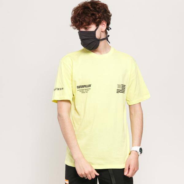 Tričko CATERPILLAR CATERPILLAR B-W Yellow S