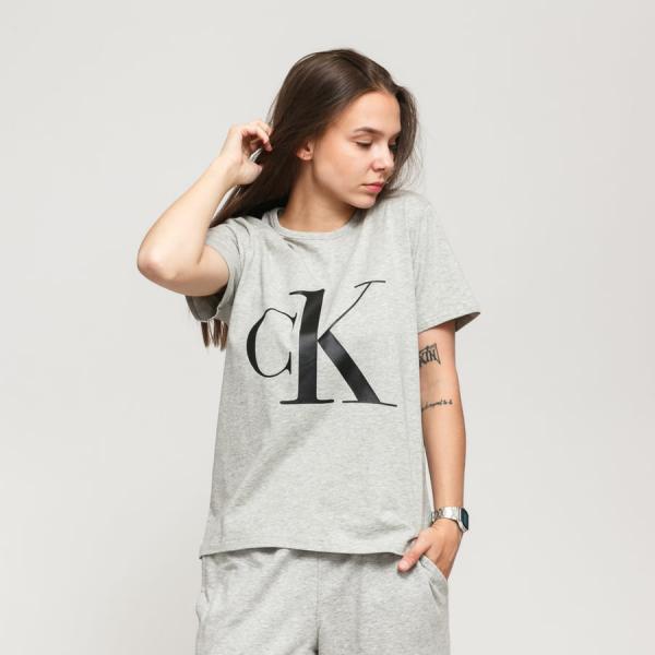 Dámské tričko Calvin Klein CK ONE SS Crew Neck Tee C/O Grey