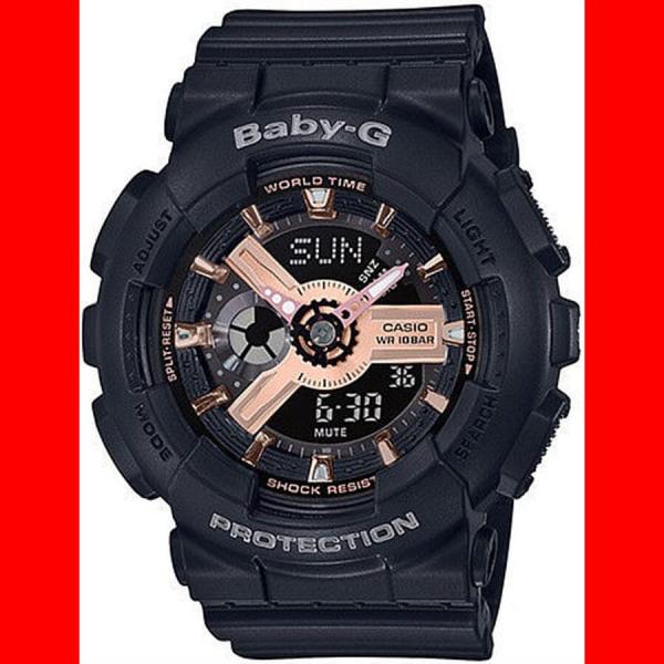 Hodinky Casio Baby-G BA 110RG-1AER černé