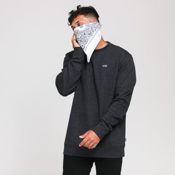 Mikina Vans MN Basic Crew Fleece melange černá