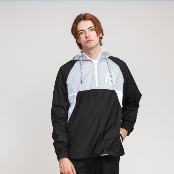 Větrovka New Era MLB Ripstop Windbreaker NY černá / šedá