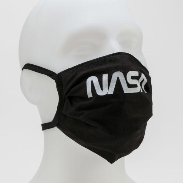 Urban Classics NASA Face Mask 2-Pack Black Universal