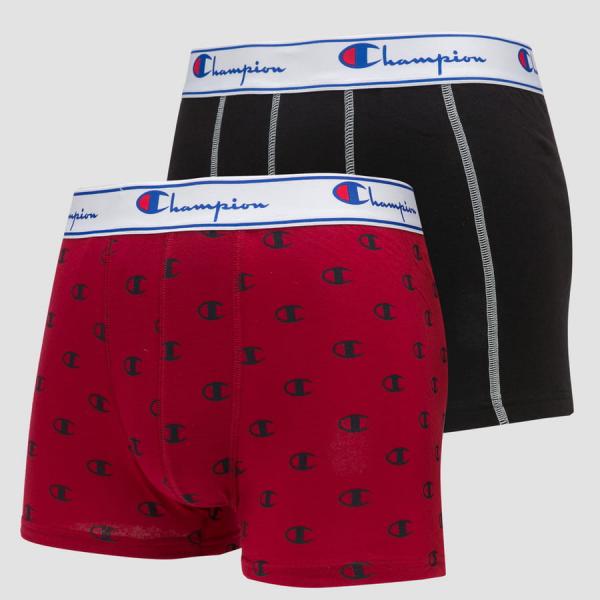 Champion Boxery Mix 2Pack černé / červené