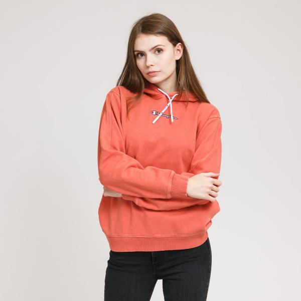Dámská mikina Champion Cropped Hooded Sweatshirt lososová