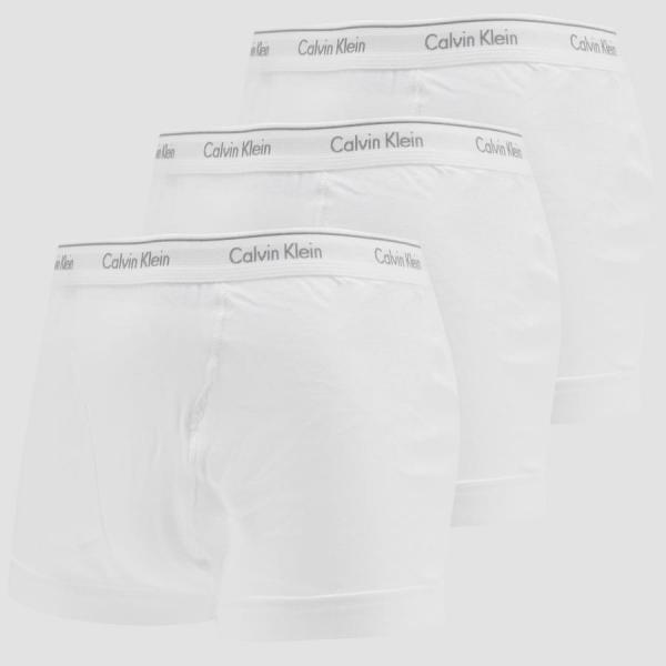 Calvin Klein 3 Pack Classic Fit Trunks bílé