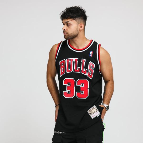 Dres Mitchell & Ness NBA Swingman Jersey Chicago Bulls Scottie Pippen #33 černý