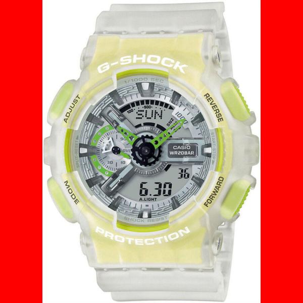 Hodinky Casio G-Shock GA 110LS-7AER transparentní bílá