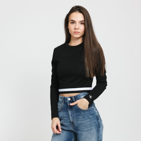 Dámský top CALVIN KLEIN JEANS W Monochrome Milano Top Black