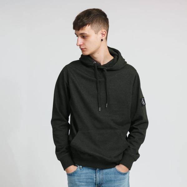 Mikina CALVIN KLEIN JEANS M Monogram Badge Grind Hoodie Green