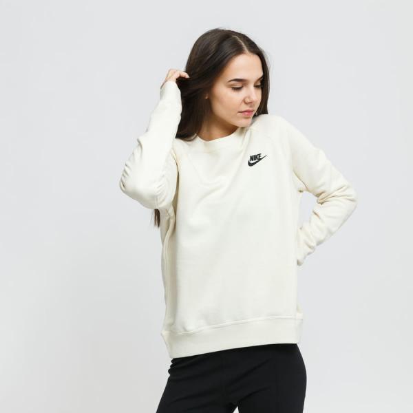 Dámská mikina Nike W NSW Essential Crew Fleece krémová