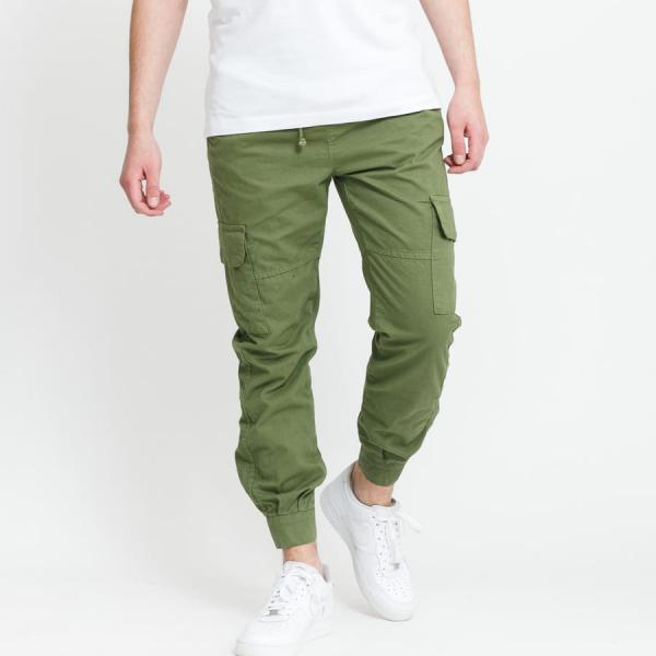 Kalhoty Urban Classics Military Jogg Pants Green M