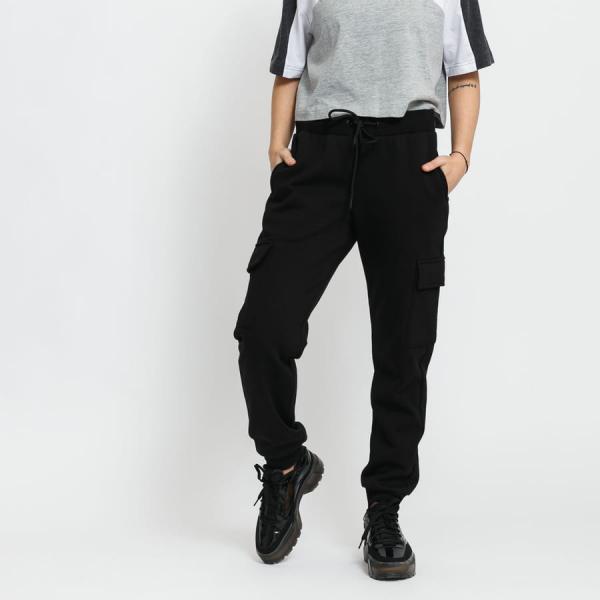 Tepláky Urban Classics Ladies Cargo sweat Pants Black M