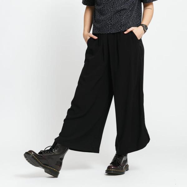 Kalhoty Urban Classics Ladies Wide Viscose Culotte Black S