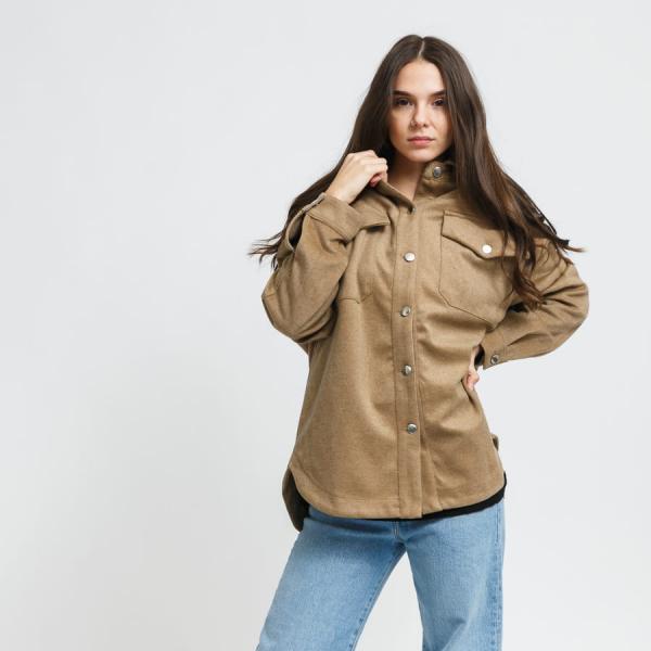 Bunda Urban Classics Ladies Classic Overshirt Beige XS