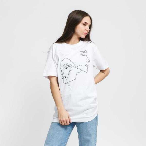 Tričko Urban Classics Ladies One Line Tee White XS