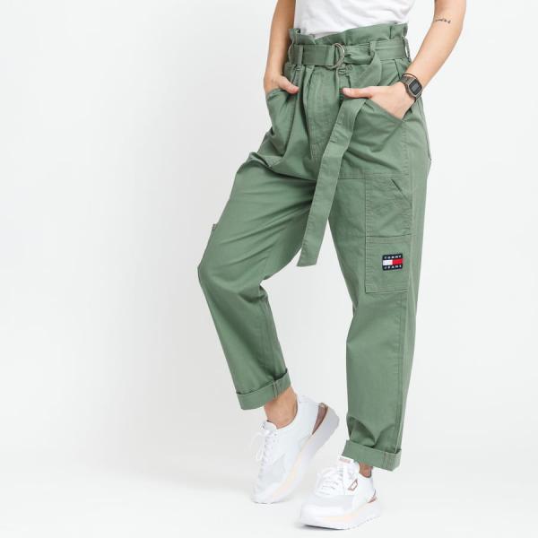 Dámské > Dámské kalhoty > Cargo Pants TOMMY JEANS W Paperbag Cargo Pant olivové