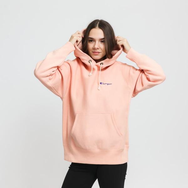 Dámská mikina Champion Hooded Sweatshirt lososová
