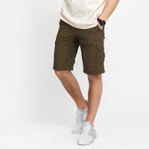 Plátěné kraťasy Columbia Silver Ridge II Cargo Short olivové