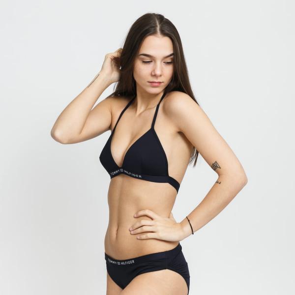 Plavky Tommy Hilfiger Triangle Fixed navy